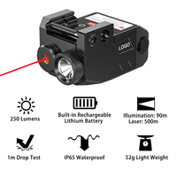 Lampe de poche LED tactique compacte bleu LaserSight Combo en alliage d'aluminium IP65 étanche Rechargeable haute luminosité accessoires de chasse