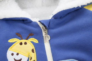 Vêtements pour enfants nouveau-nés en gros, vêtements pour garçons, mode décontractée, manteau en fourrure chaud d'hiver - Product Image 5