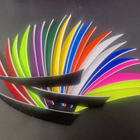 Plume de dinde pour flèches d'arc classique 3/4/5 pouces pour le tir en fibre de verre flèches en bambou en bois de carbone chasse tir à l'arc ciblage