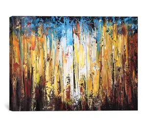 100% hand painted contemporary abstract art fabric canvas oil painting by single talented artist for home decoration