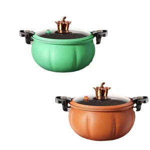 Meilleures ventes Nouveau Green Pumpkin Yirui Micro autocuiseur écologique à 4 pots en fonte pour cuisinières à gaz et à induction - Product Image 4