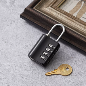 <span class=keywords><strong>Cadenas</strong></span> <span class=keywords><strong>à</strong></span> combinaison sans clé <span class=keywords><strong>à</strong></span> 4 cadrans avec clé principale - Product Image 3