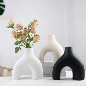 Beliebte benutzer definierte moderne nordische Art kreative Geschenk Haupt dekoration Keramik Blumenvase