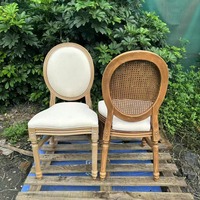 Chaises de salle à manger de luxe contemporaines de style Louis, design antique en bois pour banquets d'hôtel et salons