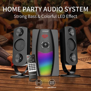 Wooden 2.1 Channel Speaker System HiFi Stereo Desktop Multimedia Sound - Product Image 6