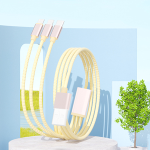 Custom 3 In 1 Een Leveranciers Snel Opladen Kabel 2M Opladen 3in1 Usb Oplader Kabel 2.4a Snel Opladen Datum Draad Snoer - Product Image 5