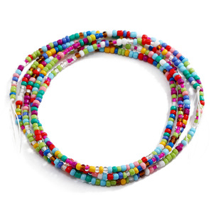 Cordon de coton ajustable pour femmes, perte de poids, grande taille, africain, ghana, chaîne de ventre, taille, perles, bijoux pour par - Product Image 5