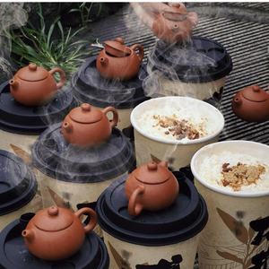ミニティーポットミルクティー蓋装飾カンフー茶飲料装飾カバーアクセサリー紫粘土中国ティーポット - Product Image 5