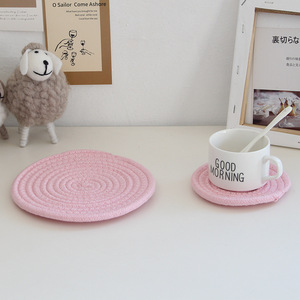 Runde Baumwolle Tisch Tisch matte Handmade Pad Stoff Häkeln Hochzeit Tischset Tasse Tasse Tee Kaffee Geschirr Untersetzer Absorbent Untersetzer Set - Product Image 3