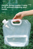 Pochettes souples transparentes en PE de qualité alimentaire avec bec verseur, 50 ml à 5 L, pour boissons, huiles comestibles, vins, liquides concentrés – Emballage réutilisable
