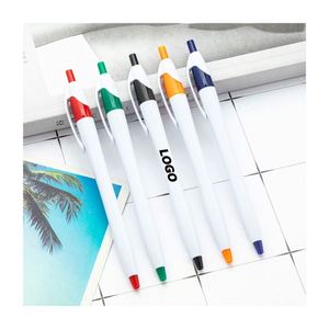 Custom Logo Durable Metal Retractable Ballpoint <b>Pens</b>-Thin Promotional <b>Pens</b> with Clip Bulk <b>Gift</b> <b>Pens</b> for Business - Product Image 1