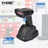 Lecteur de codes-barres QR à détection automatique YHD OEM Industriel 1D 2D Sans fil USB Lecteur de codes-barres pour supermarché Lecteur de codes-barres