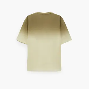 Oem özel T-shirt Homme iki ton yüksek kaliteli toplu boş T-shirt düzenli Fit renkler % 100% pamuk Dip boya T Shirt