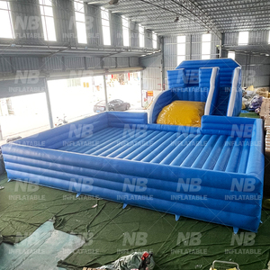 Plataforma Doble Inflable para Saltos de Bungee al Aire Libre con Pared de PVC, Color Personalizado - Uso Comercial para Adultos - Product Image 5