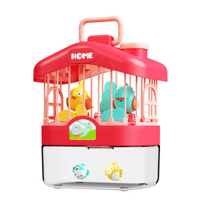 OEM 2 en 1 Cage à oiseaux et aquarium, éducation précoce, commande vocale, simulation d'induction, musique et lumière, unisexe, enfants - Product Image 1