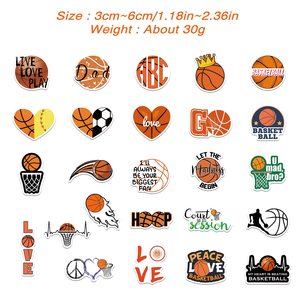 Adesivi da basket 50 pezzi adesivi sportivi <span class=keywords><strong>divertenti</strong></span> decalcomanie in vinile impermeabile per bottiglie d'acqua Skateboard per telefono per ragazzi adolescenti - Product Image 3