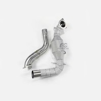 Tuyau d'échappement de performance pour Mercedes-Benz GLB35 AMG 2.0T 2019-2023, Downpipe isolé 100/200/300CELL, Amélioration de puissance de course