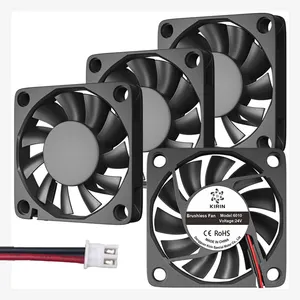 60mm 60x60x10 6010 24v 2PIN 4500RPM Small Dc Brushless Ventilation Cooling Axial Flow Fan