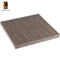 Table de patio pour l'extérieur Café moderne Table haute en bois pour restaurant et café
