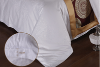 Ensemble de literie de chambre à coucher 100% coton, drap de lit de couleur blanche, taille unique en percale