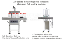 Machine de Scellage par Induction Électromagnétique Continue pour Bouteille, Tasse, Pot en Plastique, Remplissage, Bouchage à Vis, Doublure