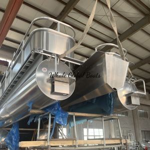 Ferry à pontons jumeaux, pontons de fret, bateau en aluminium de 10 m/33 pieds - Product Image 3