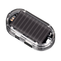 Luz de advertencia de Flash LED con energía Solar Universal, lámpara de alarma estroboscópica de coche antirrobo de Material ABS con señal de precaución, nueva condición