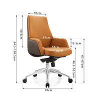 Chaise de bureau ergonomique pour PDG, design contemporain en maille avec dossier ailé et mécanisme inclinable