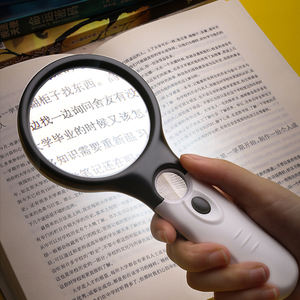 पढ़ने के लिए एलईडी लाइट 3x 45x उच्च आवर्धन के साथ हाथ से प्रबुद्ध आवर्धन - Product Image 4