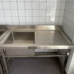อ่างล้างจานสแตนเลสการผลิตห้องครัวเชิงพาณิชย์สำหรับโรงแรมร้านอาหารและซูเปอร์มาร์เก็ต - Product Image 1