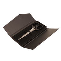 Boîte à double porte magnétique en carton de luxe, ciseaux à cheveux, ciseaux de barbier, ciseaux à cheveux, emballage cadeau pour 1 ciseau