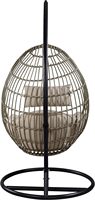 Fauteuil suspendu en rotin moderne et durable pour l'extérieur, chaises debout, terrasse extérieure, balançoire de jardin en corde, chaise de patio avec support