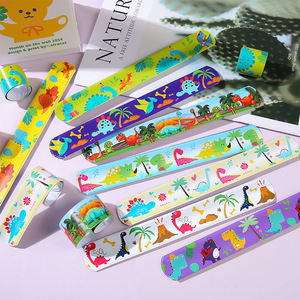 Bracelets claquant <span class=keywords><strong>Dinosaures</strong></span> pour garçons, jouets du <span class=keywords><strong>monde</strong></span> animal, en plastique et peluche, petits cadeaux pour la vente en gros - Product Image 1