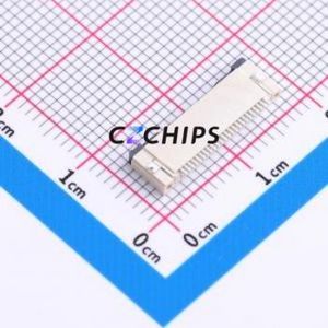 XW0520012-240R-001 FFC/FPC Connector SMD,P=0.5mm,Horizontal Mount Connector Flip Cover Type Bottom Contact 24P 0.5mm - Product Image 2