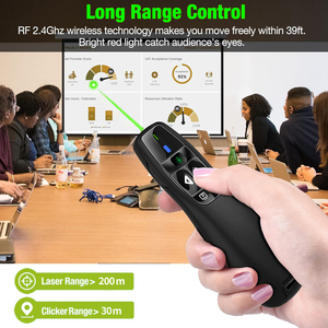 Wireless Presenter Green for Presentations Remote Control Laptop <strong>PowerPoint</strong> 2.4GHz USB Presentation for Windows and Mac/Linux - Product Image 5