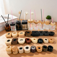 Tapa de Madera de Fresno Natural de Alta Calidad, Fabricante OEM/ODM para Envases de Lujo, Tapa de Madera para Botellas de Perfume