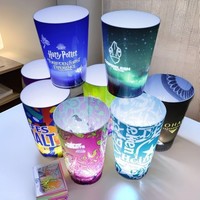 Gobelets en plastique qui brillent dans le noir à l'activation par l'eau pour les fêtes, les bars et les discothèques : Gobelets lumineux à LED