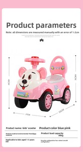 Monopattino a Quattro Ruote per Bambini, <span class=keywords><strong>Auto</strong></span> Cavalcabile Antiribaltamento per Bambini da 1 a 3 Anni - Product Image 4