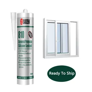 Sozen 810 Neutral Cure impermeable blanco vidrio silicona sellador adhesivo para ventana