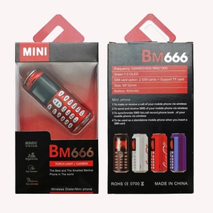 BM666 Mini Telefono <span class=keywords><strong>Cellulare</strong></span> 2G Dual SIM Non-Smart con Tastiera, Supporto Multilingue per Studenti e Anziani - Product Image 2