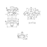 Interrupteur à bouton-poussoir tactile 4x4x1.5mm Interrupteur momentané Tact 4 broches Micro interrupteur