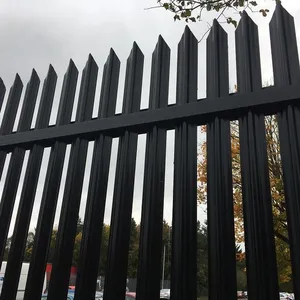 Hot Selling Telecom Palisade Fencing Base Station Application Best Selling Hot Dipped Galvanized Steel Fencing, Trellis & Gates