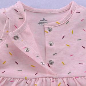 Продажа с фабрики, 100% хлопковое платье для маленьких девочек, летнее платье с цветочным принтом и оборками на рукавах, 2 шт. для детей 6-24 месяцев - Product Image 6