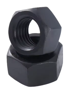 Écrou hexagonal métrique DIN 934 en acier <span class=keywords><strong>noir</strong></span> oxydé M12 M14 M16 M18 M20 M22 M24 M30 M36 8.8 10.9 - Product Image 5
