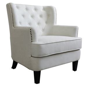 Vente en Gros de Meubles Modernes en Tissu avec Bouton Tufté Fauteuil à Oreilles Haut pour le Salon - Product Image 2