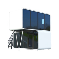 Capsule de luxe high-tech maisons préfabriquées Capsule spatiale étanche à deux étages avec un design novateur