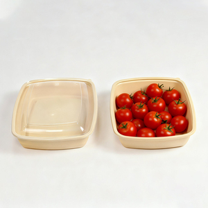 Contenedores de Alimentos Rectangulares de Plástico PP Negro de 1200 ml, Contenedor de Almacenamiento de Alimentos Desechable, Apto para Microondas, Hermético, para Preparación de Comidas - Product Image 1