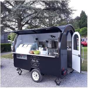 Mobiler Imbiss wagen mit voll ausgestatteter Küchen konzession Mini tragbarer Lebensmittel anhänger Dessert wagen Kaffee kiosk zum Verkauf - Product Image 1