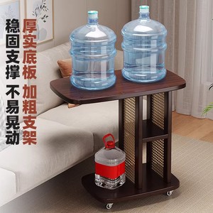 Movable coffee table, sofa, high-end side table, bedroom bedside table, multi-functional storage shelf, mobile <b>computer</b> <b>desk</b> - Product Image 4