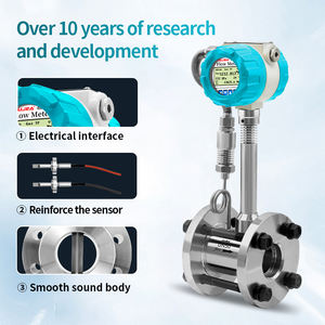 Medidor De Fluxo De <span class=keywords><strong>Vortex</strong></span> 4 - 20MA Medidor De Fluxo De Ar Medidor De Fluxo De Gás <span class=keywords><strong>Vortex</strong></span> Medidor De Fluxo Líquido 24V Temperatura e Compensação De Pressão - Product Image 2